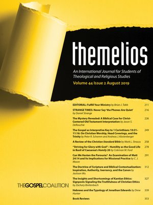 cover image of Themelios, Volume 44, Issue 2